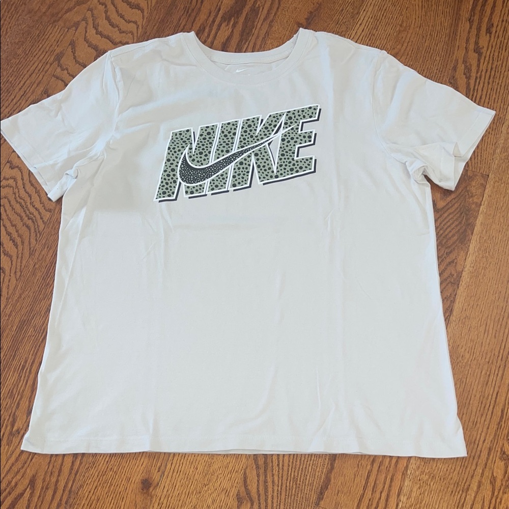 Nike Gray Tee with White Logo